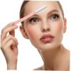 NIYANGLE 3Pcs Pink Eyebrow Razors Stainless Steel Eyebrow Trimming Tools for Women Precision Shaver Plastic Handle for Facial Hair Removal and Shaping view 2