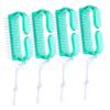 BESTYASH 4Pcs Nail Cleaning Brush Portable Dual Sided Nail Scrubber for Fingernail and Toenail Care Lightweight Hard Bristle Nail Scrub Brush for Home and Salon Use view 1