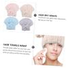 Beaupretty 4pcs Thick Soft Hair Microfiber Towel Wrap for Women Quick Drying Hair Dry Hat view 4