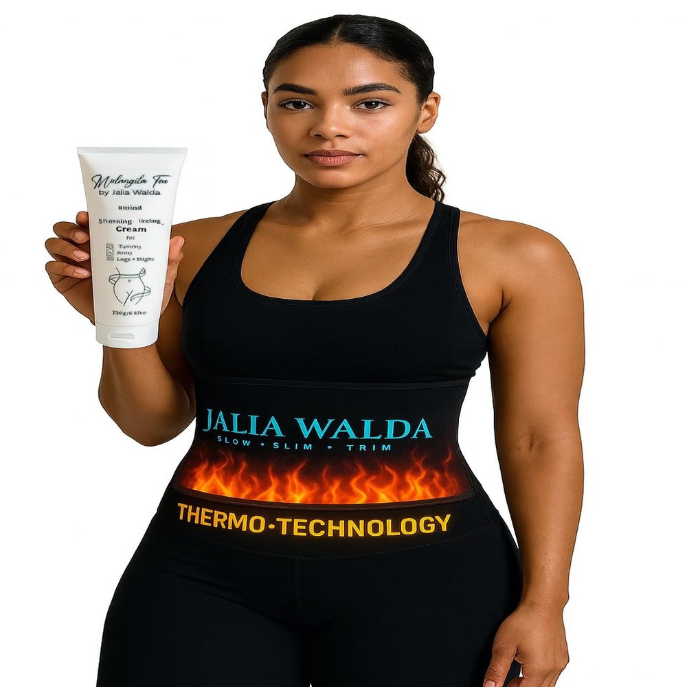 MULANGILA TEA Herbal Toning Cream 250g Natural Moisturizing Cream for Tummy, Arms, Legs & Thighs, Skin-Nourishing Body Cream (Cream + Belt: Meadium)