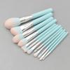 12 Pieces Of Light Wood Handle Makeup Brush Set, Powder Brush, Eye Brush, Makeup Tool view 3