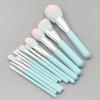 12 Pieces Of Light Wood Handle Makeup Brush Set, Powder Brush, Eye Brush, Makeup Tool view 4