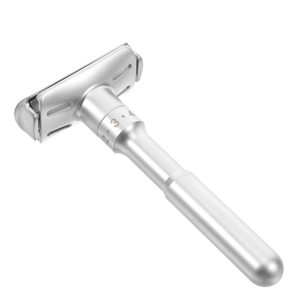 Beaupretty Shaped Safety Razor Manual Zinc Alloy Beard Trimmer for Men Precision Shaving for Sensitive Skin for Daily Travel Use