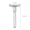 Beaupretty Shaped Safety Razor Manual Zinc Alloy Beard Trimmer for Men Precision Shaving for Sensitive Skin for Daily Travel Use view 2