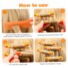 EPIGEIST 24Pcs Hollow Hair Perm Rods with Elastic Rubber Bands for Women Dual Color Styling Tools for Cold Perming and Hairdressing for Salon and Home Use view 3