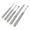 BATHVEVE 5Pcs Dead Skin Forks Kit Professional Cuticle Trimmer for Nail Art and Pedicure Tools Durable Finger Care Accessories for Salon Home Use Silver view 1