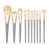 10 Wooden Handle Makeup Brush Set Matte Powder Brush Makeup Tools view 1