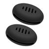 Beaupretty 2Pcs Silicone Makeup Sponge Holder Portable Makeup Sponge Case Breathable Storage for Travel Essentials Black for Organizing Beauty Tools and Keeping Sponges Ready view 1