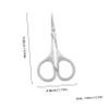 BESTYASH 3Pcs Stainless Steel Beauty Scissors Grooming Trimming Includes Pointed Curved and Tip Scissors Durable Compact Design for Hair Beard and Eyebrow Care view 2