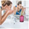DECOMELODY Refillable Glass Soap Dispenser Set 400ml Press Pump Bottles for Shampoo and Hand Soap Sturdy Bathroom and Kitchen Accessories view 2