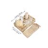 ARTSEWPLY 6-Piece Travel Portable Bath Set Wooden Handle Exfoliating Body Scrubber Foot Stone and Scrubbing Gloves for Women for Shower and Bathing Accessories view 2