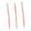 VALICLUD 3Pcs Pink Eyebrow Trimming Tools Precision Eyebrow Razors Plastic Handle for Women for Grooming and Shaping view 1