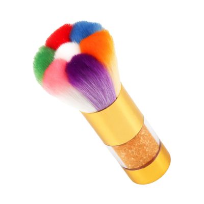 DEARMAMY Nail Dust Brush Rhinestone Handle Soft Bristle Nail Cleaning Tool for Manicure and Pedicure