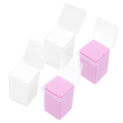 BAZEITFLOW Professional Glue Cotton Pad 200pcs Eyelash Extension Wiping Sheets for Salon Use Soft Absorbent Wiping Cloths for Eyelash Glue Remover