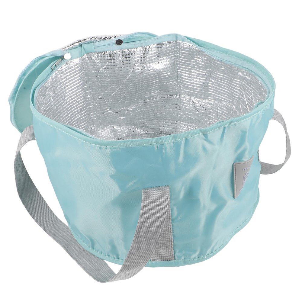 ARTSEWPLY Portable Folding Foot Soaking Bucket 1-Piece Collapsible Foot Bath Basin for Camping Travel and Outdoor Use Lightweight Water Container Handles