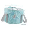 ARTSEWPLY Portable Folding Foot Soaking Bucket 1-Piece Collapsible Foot Bath Basin for Camping Travel and Outdoor Use Lightweight Water Container Handles view 4