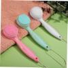 BATHVEVE 3Pcs Silicone Face Scrubber Manual Exfoliating Brushes for Deep Cleansing Ergonomic Design for Soft Bristles for Skin Care for Men and Women view 4