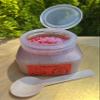 Strawberry Cupcake 8 oz Jar, Natural Foot Scrub for Dry Skin, Moisurizing Body Scrub, Hypoallergenic Exfoliant, Nourishing with Vitamins A, E, & F, For Men, Women, Girls, Boys, Birthday, Spa, Bath view 3
