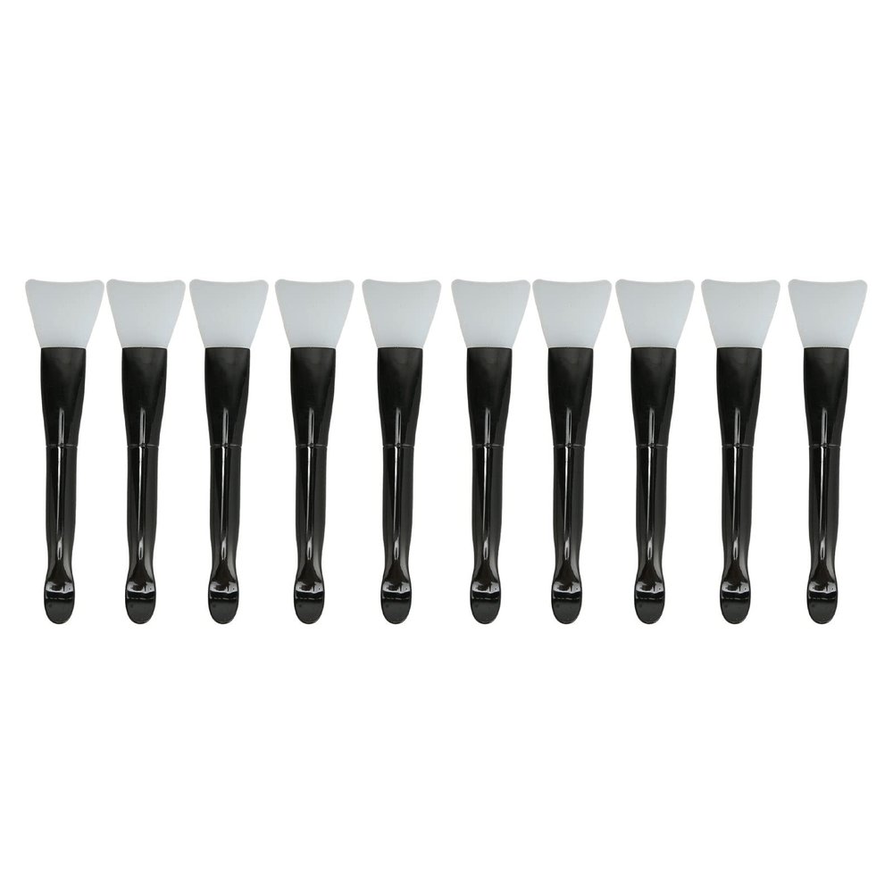 10pcs Silicone Makeup Brush Set, Soft Double Ended Face Cream Applicator, Ergonomic Design, Washable, Non Deformable Brush Head, Ideal for Cosmetic Application