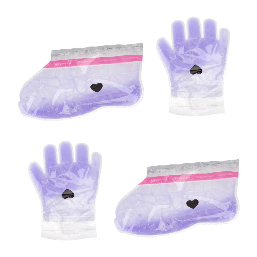 WOFASHPURET Lavender Paraffin Wax Therapy Cover Set 2 Pairs Hand and Feet Moisturizing Wax Gloves and Socks for Dry Skin Care