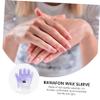 WOFASHPURET Lavender Paraffin Wax Therapy Cover Set 2 Pairs Hand and Feet Moisturizing Wax Gloves and Socks for Dry Skin Care view 2