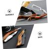 HAKIDZEL Wooden Handle Razor for Men Foldable Manual Beard Trimmer Stainless Steel Head Shaving Tool Portable Design for Travel for Personal Grooming view 3