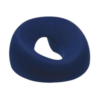 FashionCha Face Down Pillow Massage Headrest with Washable Cover Support Memory Foam Prone Pillow for Travel Relaxation Salons SPA Plane, Navy Blue