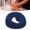 FashionCha Face Down Pillow Massage Headrest with Washable Cover Support Memory Foam Prone Pillow for Travel Relaxation Salons SPA Plane, Navy Blue view 3