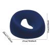 FashionCha Face Down Pillow Massage Headrest with Washable Cover Support Memory Foam Prone Pillow for Travel Relaxation Salons SPA Plane, Navy Blue view 4