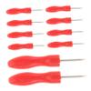 EXQUIMEUBLE 10pcs Ergonomic Handle Glue Bottle Piercing Needles Blocking Nozzles for Lash Glue Replacement Piercing Pins for Salons view 1
