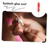 EXQUIMEUBLE 10pcs Ergonomic Handle Glue Bottle Piercing Needles Blocking Nozzles for Lash Glue Replacement Piercing Pins for Salons view 4