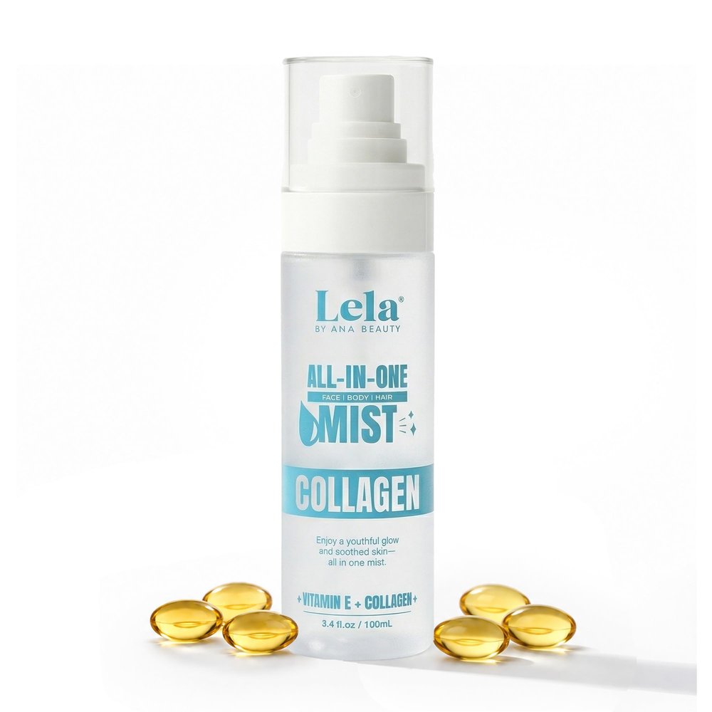 All In One Collagen Mist with Vitamin E for Face, Body & Hair - 3.4 fl oz