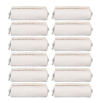 12pcs Soft Breathable Cotton Hair Heat Insulation Pads, Portable Hair Perm Insulation Mats, Safe Heat Resistance for Salon Home Use