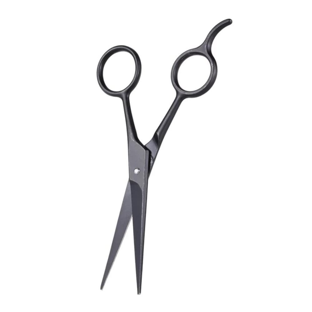 EPIGEIST Stainless Steel Beard Scissors Eyebrow Trimmers Hairdressing Scissors for Daily Grooming Easy to Use Black