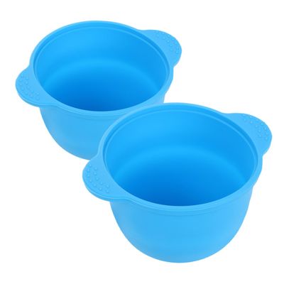 FRCOLOR 2Pcs Silicone Wax Warmer Liners Reusable Wax Melt Bowl for Hair Removal and Waxing Portable Design for Easy Storage and Travel Compatible with Hard Wax Warmers