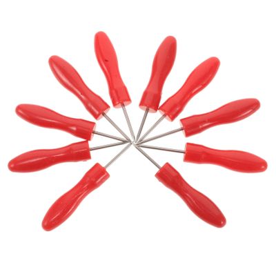 OUNONA 10pcs Eyelash Glue Bottle Piercing Needles Blocking Nozzle Pins for Lash Extension Stainless Steel Tips