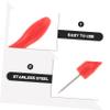 OUNONA 10pcs Eyelash Glue Bottle Piercing Needles Blocking Nozzle Pins for Lash Extension Stainless Steel Tips view 3