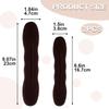2pcs Brown Hair Bun Maker, Lazy Sponge Updo Styling Accessories for Long Thin Curly Straight Wavy Women view 2