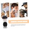 Healvian Men Shaving Brush with Ergonomic Handle Essential Beard Grooming Tool for Salon Use for Neck Dusting and Deep Cleansing Skin for Father Day and Special view 3