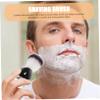 Healvian Men Shaving Brush with Ergonomic Handle Essential Beard Grooming Tool for Salon Use for Neck Dusting and Deep Cleansing Skin for Father Day and Special view 4