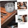 OATIPHO 200ml Double Layer Stainless Steel Shaving Foam Bowl 2pcs for Men Insulated Shaving Soap Cup Smooth Finish Supplies view 3
