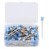 100pcs Nail Drill Bit Cleaning Brush Set, High Density Durable Brush Hair, Easy to Clean Nail Dust, Practical Manicure Tool Accessory with Transparent Storage Box (Blue) view 2