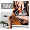 SHERCHPRY 200ml Stainless Steel Shaving Bowl Set 2pcs Double Layer Lather Mug for Men Heavy Duty Foaming Shaving Soap Dish for Home and Travel view 3