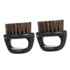 CALLARON 2Pcs Portable Beard Brush with Ergonomic Handle Boar Bristles for Men S Shaving and Grooming Compact Design for Easy Travel Black view 1