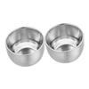 minkissy Stainless Steel Shaving Soap Bowl for Men 200ml Double Layer Shaving Cup Heat Insulation Metal Lathering Mug 2pcs view 1