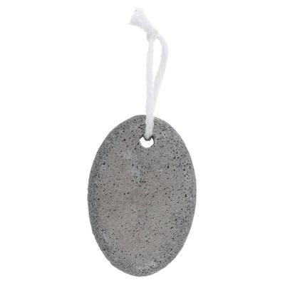 PRETYZOOM Oval Pumice Stone for Feet Natural Volcanic Rock Exfoliator Foot Scrubber Tool for Dead Skin Removal and Massage Black Design