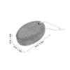 PRETYZOOM Oval Pumice Stone for Feet Natural Volcanic Rock Exfoliator Foot Scrubber Tool for Dead Skin Removal and Massage Black Design view 2