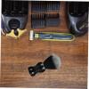 Holibanna Men's Shaving Brush Set Bowl and Stand Professional Manual Shaving Kit Nylon Brush and Hair Duster for Daily Use Grooming Essential for Barbers and Home view 4