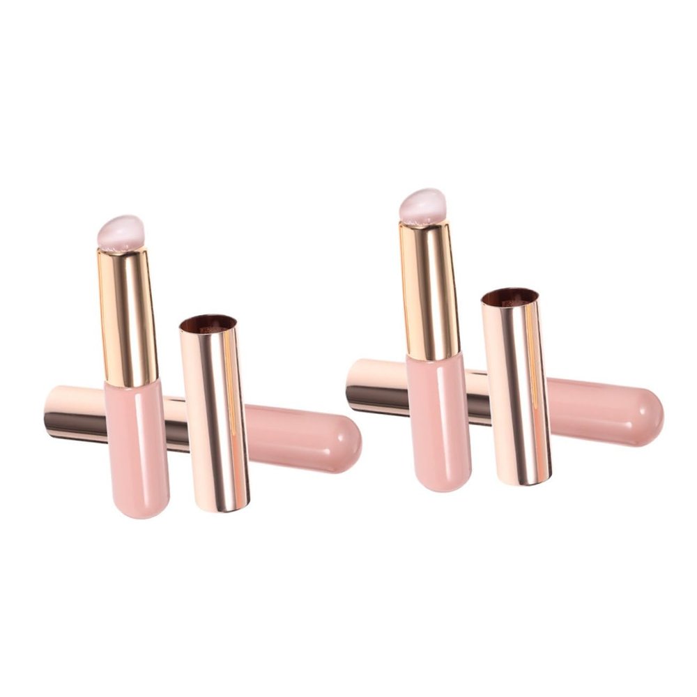 BATHVEVE 4Pcs Silicone Lip Makeup Brush Versatile Lipstick Concealer Applicator for Women Durable Reusable with Multi Functional Design for Precise Application