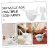 CTIRCHIU Silicone Facial Mask Mixing Bowl Set 4-Piece White DIY Mask Tools with Applicator for Beauty Use and Salon Accessories view 3